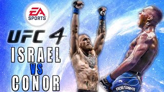 EA SPORTS UFC 4 Duel  Conor Mcgregor vs Israel Adesanya Greatest Striking Video Ever [upl. by Rabiah]