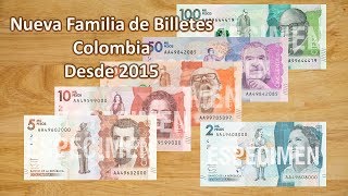 Billetes que circulan actualmente en Colombia desde 2016 Pesos Colombianos [upl. by Marelya979]