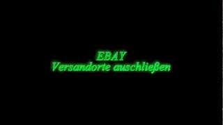 Ebay  ausgeschlossene Versandorte einstellen  Versandorte ausschließen [upl. by Airekal]