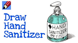 How to Draw a Hand Sanitizer Bottle Real easy [upl. by Aidole631]