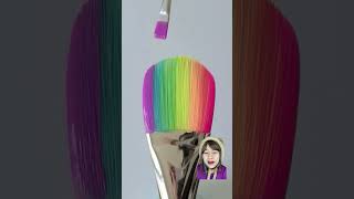 paint rainbow art paintbrush painting paintingrainbows [upl. by Grounds]