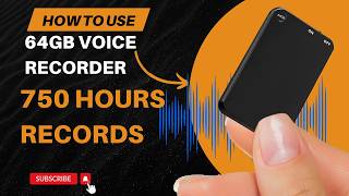 How To Use 64GB Voice Recorder Voice Activated Recorder with Triple Noise Reduction for Lecture [upl. by Triley]