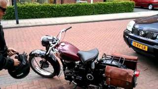 BSA M21 1955 startmp4 [upl. by Oiciruam]