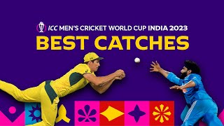 All the best catches from Cricket World Cup 2023 😱 [upl. by Skiest773]