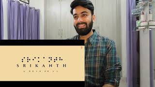 SRIKANTH Official Trailer RAJKUMMAR RAO  JYOTIKA ALAYA  TUSHAR HIRANANDANI  REACTION REVIEW [upl. by Rea220]