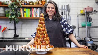 Claire Saffitz Makes Croquembouche A Cream Puff Tower [upl. by Remsen]