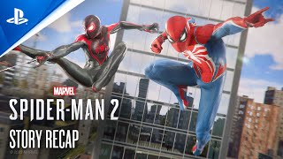 Marvels SpiderMan 2  The Story So Far  PS5 Games [upl. by Henarat]