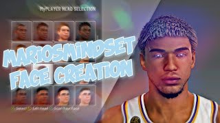 MARIOSMINDSET FACE CREATION TUTORIAL NBA 2K21 [upl. by Auqenet622]