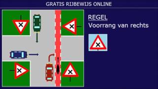 EXAMEN RIJBEWIJS B VRAGEN VOORRANG VOORRANGSREGELS 2 [upl. by Ardeed]