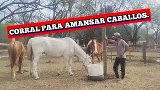 Cómo hacer un corral para domar caballos [upl. by Yllut692]