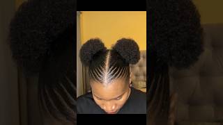 Quick and Easy natural hairstyle for short 4a4b4c Afro hair hairstyles naturalhairstyles shorts [upl. by Nanek]