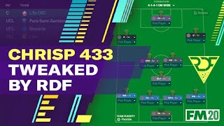 69 GOALS BETWEEN THE FRONT 3 RDF Tweaks ChrisP 433  FM20 Tactics [upl. by Drarig]