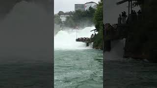 Rheinfall bei Schaffhausen in der Schweiz ist der größten Wasserfälle Europas schweiz shorts [upl. by Znieh]