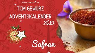 GEWÜRZ ADVENTSKALENDER aus der TCM  Türchen 19 Safran [upl. by Ahsemot]