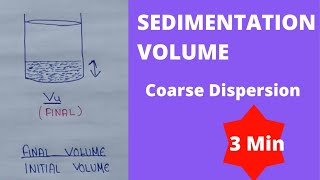 Sedimentation volume  sedimentation parameters in coarse dispersion physical pharmaceutics [upl. by Am200]