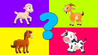 Farm animals for kids  Vocabulary fo kids [upl. by Leuas]