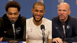 PJ Washington Daniel Gafford Jason Kidd  Mavericks vs Thunder postgame 21024 [upl. by Anekahs568]