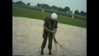 Round Parachute Jump at Maytown Sport Parachute Club in 1989 [upl. by Raynah]