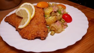 Kalbsschnitzel mit Lauwarmen Kartoffelsalat [upl. by Glantz]