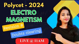 Electromagnetism  Polycet 2024 Class 10 Physics  Gayathri patel [upl. by Nolrah462]