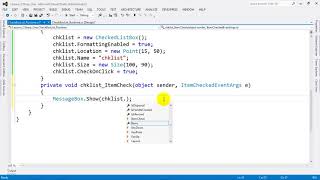 How to Use CheckedListBox Control at Runtime in C NET 2012 [upl. by Ytsirk]