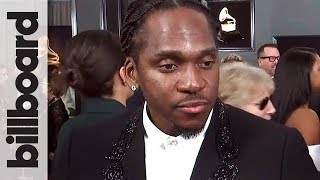 Pusha T Reacts to Being Called quotGreatest Rapper Alivequot  Grammys [upl. by Assilav]