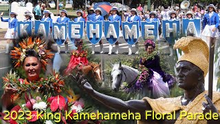 2023 Hawaii King Kamehameha Celebration Floral Parade 106th 4K  夏威夷國王花車遊行 [upl. by Ratcliffe]