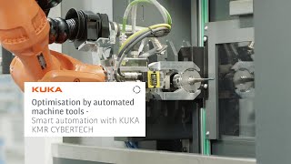 Machine tool automation using mobil robotics smart loading and unloading with KMR CYBERTECH [upl. by Nimzzaj]