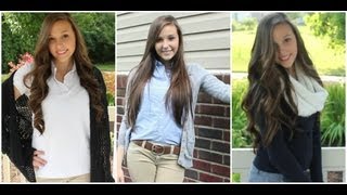 5 Uniform Outfit Ideas  Back to School 2 [upl. by Sheryl]