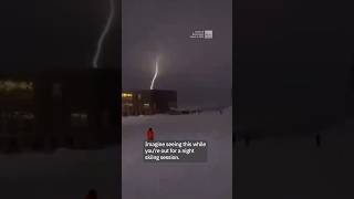 Thundersnow spotted at Idaho ski resort [upl. by Frederiksen]