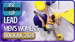 IFSC European Cup  Lead Finals  Bologna  2024 [upl. by Ahsied]