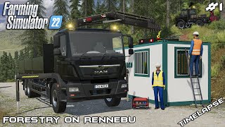 Opening new FORESTRY COMPANY in NORWAY  Forestry on RENNEBU  Farming Simulator 22  Episode 1 [upl. by Daphna799]