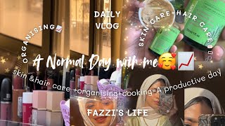 💗A Normal Day with Mee🎀fazzi skinamphair care 🧴💆‍♀️Organising🫧🧹A productive day📈 [upl. by Petracca]