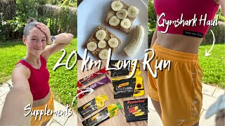 Lauf 20 km mit mir 🥵  Gymshark amp Supplements HAUL 🛍️ [upl. by Alimat]