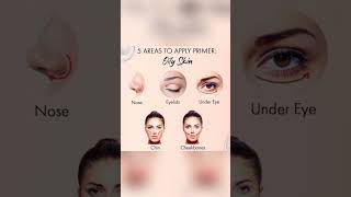 5 Areas To Apply Primer Oily skin 💄makeuptutorial contour skincare shorts [upl. by Ephrayim]