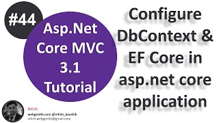 44 How to setup DbContext class in entity framework core  AspNet Core tutorial [upl. by Lobiv206]