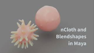 Using nCloth to make Blendshape targets in Maya [upl. by Baalbeer]