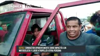 Casi linchan a conductor ebrio por causar accidentes en Estelí  Nicaragua [upl. by Hafeetal]