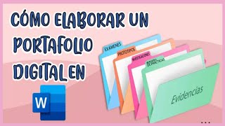 💻📂COMO HACER UN PORTAFOLIO DIGITAL EN WORD SUPER FÁCIL [upl. by Leonhard]