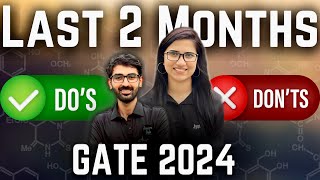 GATE 2024 Last month strategy  Preparation strategy for GATE ChemistryJ Chemistry GATE Preparation [upl. by Boarer]