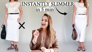 5 STEPS to look SLIMMER instantly [upl. by Anauq]