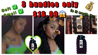 Organique Mastermix Loose Deep wave hair  3 bundles only 18  Is it worth it  Baddie on a budget [upl. by Anoiek]