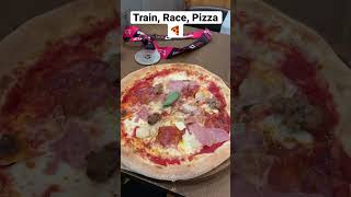 London Marathon Medal amp pizza  Train Race Pizza 🍕 [upl. by Wilhide204]