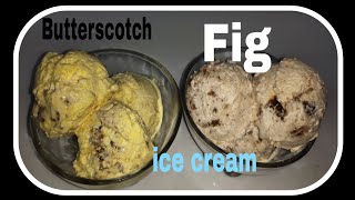 घर पर बनाइए बाजार जैसी butterscotch and fig अंजीर ice cream [upl. by Ardnnek473]