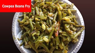 బరబాటి ఫ్రై  Fresh Cowpea Beans Bobbarlu Fry Recipe [upl. by Letnuhs]