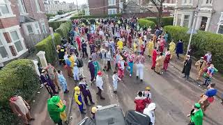 59 Purim Gateshead 2024 Gladstone Dancing Van POV [upl. by Eileme]