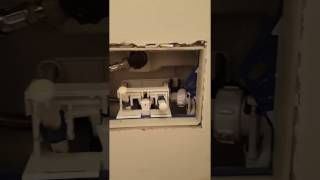 Wall hung toilet repair by a local plumbing company [upl. by Vala]