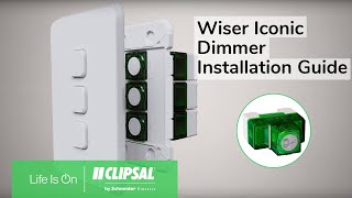 Wiser Iconic Dimmer – Installation Guide [upl. by Lamoureux375]