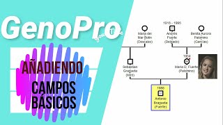 Añadir datos a cada familiar con GENOPRO [upl. by Sofie]