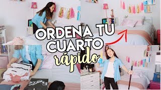 CÓMO LIMPIAR Y ORDENAR TU CUARTO EN 5 MINUTOS  Consejos  Life Hacks [upl. by Ahsauqal]